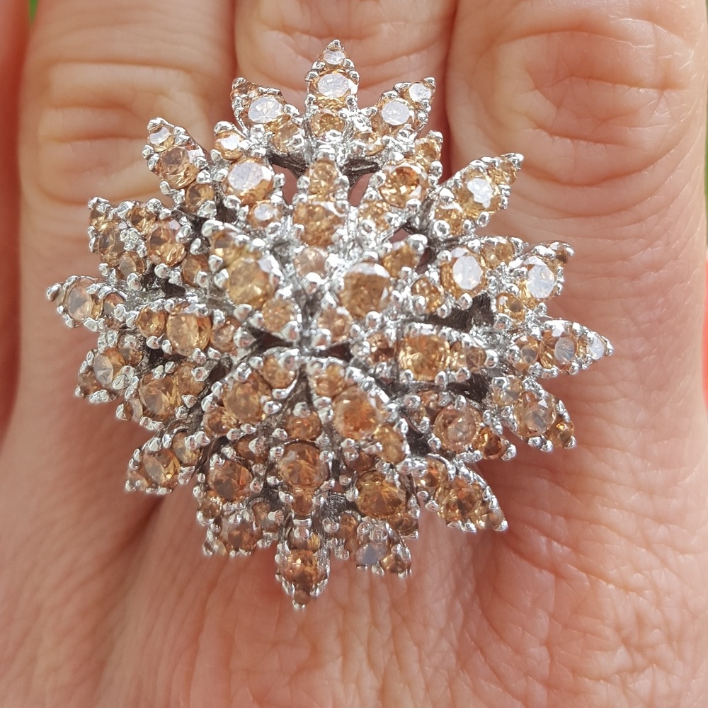 Cubic Zirconia Ring sterling silver - Picture 2 of 9
